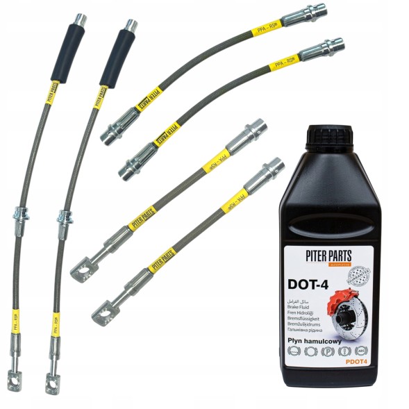 PiterParts 1121315000 Гальмівні шланги в сталевому обплетенні ASTRA H 04-14, довжина OEM PL