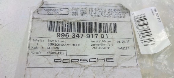 Porsche OE 996 347 917 КЛЮЧ ЗАПАЛЮВАННЯ PORSCHE CARRERA GT2 GT3 TURBO 911 BOXSTER 97-05