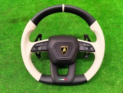 Lamborghini OE URUS KIEROWNICA MIRTEX CZARNA NIĆ LAMBORGHINI URUS КЕРМО ЛОПАТКИ ЧОРНА НИТКА