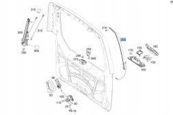 Mercedes-Benz OE A44782015029051 Планка датчик закриття заслінки задня ліва mercedes vito 447 v-клас v447