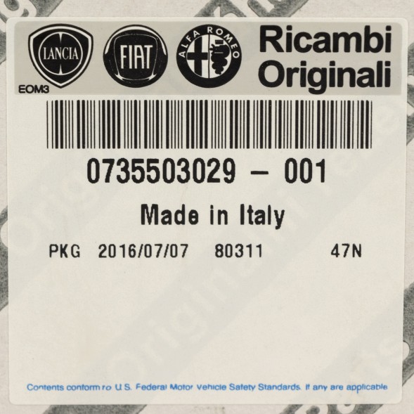 Fiat OE Решітка вентиляції центральна Fiat OE 735503029