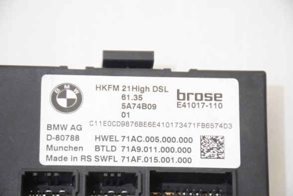 BMW OE 5A74B09 61355A74B09 moduł klapy bagażnika BMW BMW 5' G61 IX I20 БЛОК КЕРУВАННЯ КРИШКИ БАГАЖНИКА