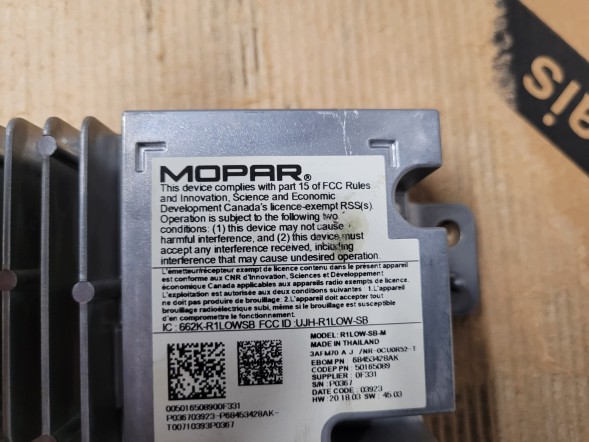 Jeep OE Jeep Compass II LIFT 22 USA - Модуль керування дисплеєм 68453428AK