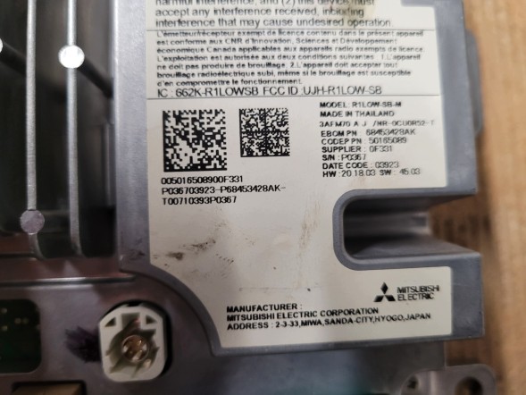 Jeep OE Jeep Compass II LIFT 22 USA - Модуль керування дисплеєм 68453428AK