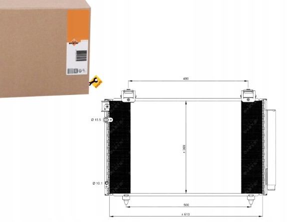 NRF 35592 Nrf 35592 конденсатор, кондиціонер