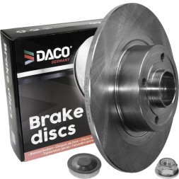 DACO 2× DACO GERMANY 603016 Гальмівний диск + Гальмівні колодки DACO Megane Clio Scenic Wind ЗАДНІ