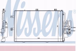 Nissens 94721 Конденсатор кондиціонера nis 94721