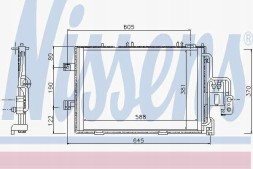 Nissens 94721 Конденсатор кондиціонера nis 94721