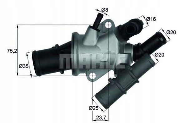 BEHTI 165 88/RS3 BEHR ТЕРМОСТАТ 34088 8MT354773581 49188 Q541K
