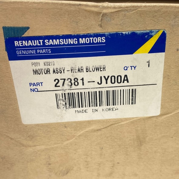 Renault OE OE припливний повітродувний силовий агрегат Renault Koleos I 27381JY00A