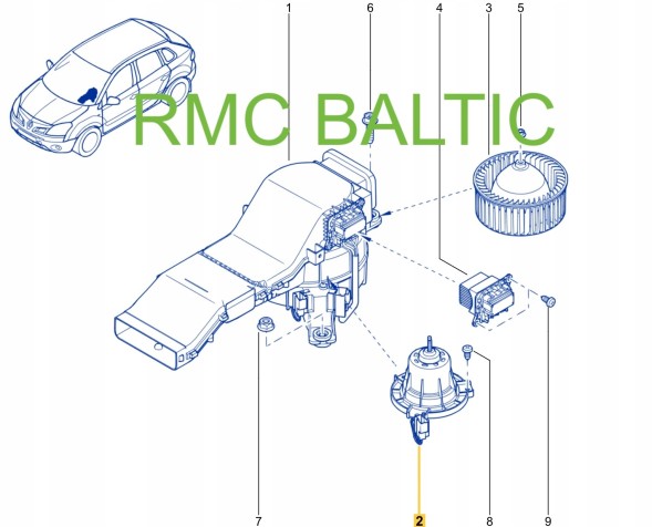 Renault OE OE припливний повітродувний силовий агрегат Renault Koleos I 27381JY00A