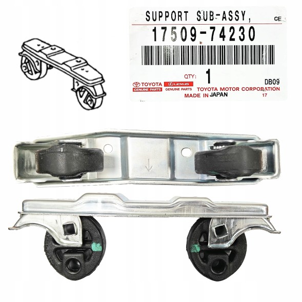 Toyota OE 17509-74230 Підвіс заднього вихлопу Lexus IS200 IS300 Toyota Altezza MK1 OEM Toyota