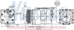 Nissens 89055 Компресор компресора кондиціонера 89055 nissens