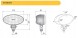 Wesem CRV1A.49501AA Робоча фара Wesem LED 35 Вт 3000 лм 5000 К