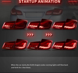 VLAND 201991-E LDBMK5 mhm Комплект задніх ліхтарів Vland Full Led Neon Oled Tuning Bmw 5 f10 09- Lci FL 13-17