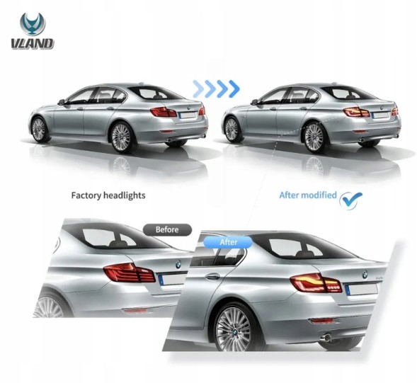 VLAND 201991-E LDBMK5 mhm Комплект задніх ліхтарів Vland Full Led Neon Oled Tuning Bmw 5 f10 09- Lci FL 13-17