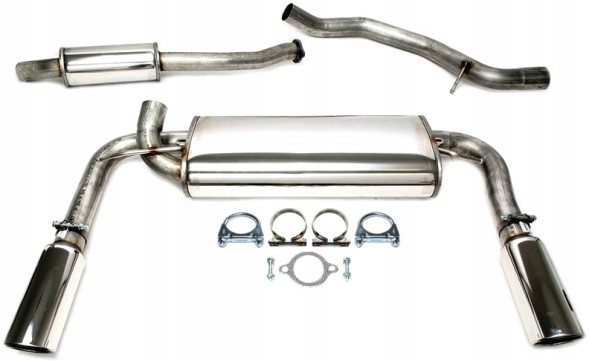 TA-Technix 02VO011-10D-1 Спортивна вихлопна система CATBACK 1x100мм TA TECHNIX VOLVO S40 II 544 T5 AWD