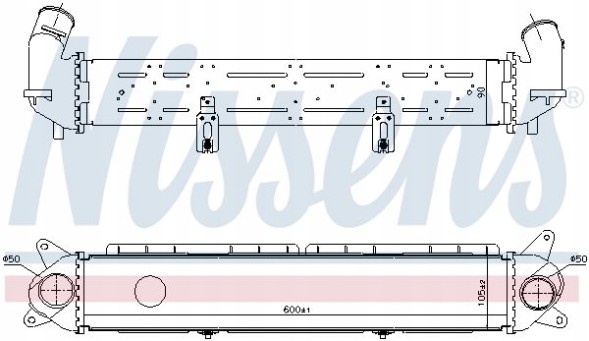 Nissens 961489 Охолоджувач інтеркулера - nissens 961489