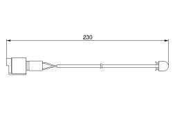 1987474910 BOSCH Датчик зношування колодок