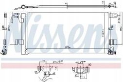 Nissens 940752 Конденсатор радіатора кондиціонування повітря 940752 nissens