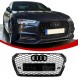 Китай AUDI A4 B9 PRZEDNIA ATRAPA CHŁODNICY GRILL PLASTER MIODU RS CZARNY POŁYSK Решітка радіатора Audi A4 B9 чорний глянець ABS стільники