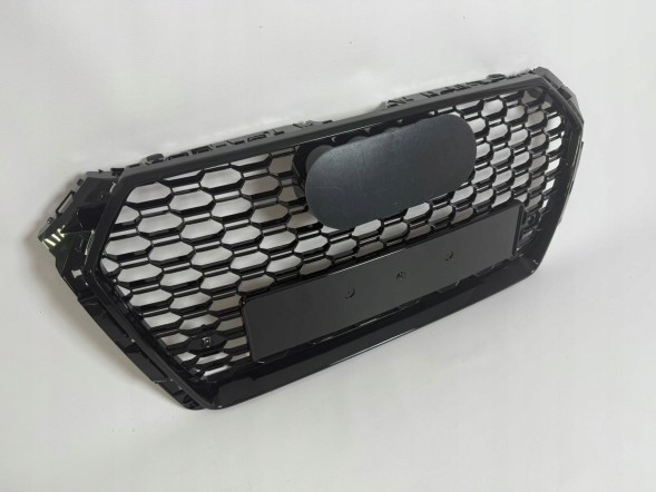 Китай AUDI A4 B9 PRZEDNIA ATRAPA CHŁODNICY GRILL PLASTER MIODU RS CZARNY POŁYSK Решітка радіатора Audi A4 B9 чорний глянець ABS стільники