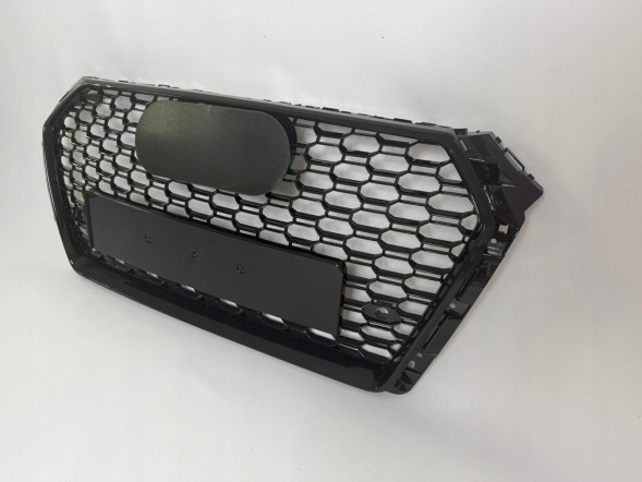 Китай AUDI A4 B9 PRZEDNIA ATRAPA CHŁODNICY GRILL PLASTER MIODU RS CZARNY POŁYSK Решітка радіатора Audi A4 B9 чорний глянець ABS стільники