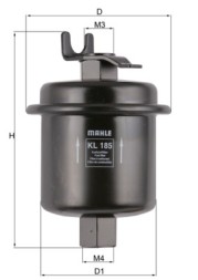 KL185 MAHLE ORIGINAL Фільтр палива