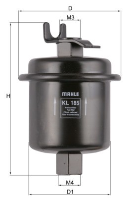 KL185 MAHLE ORIGINAL Фільтр палива