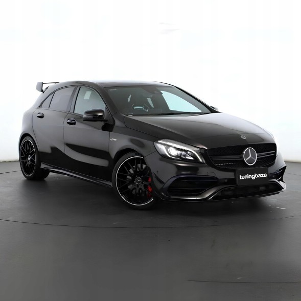 Китай GR025053 Атрапа гриль GT STYLE Mercedes A-Class W176 ЧОРНИЙ БЛИСК 12–15 (PRE-LIFT)