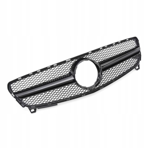 Китай GR025053 Атрапа гриль GT STYLE Mercedes A-Class W176 ЧОРНИЙ БЛИСК 12–15 (PRE-LIFT)