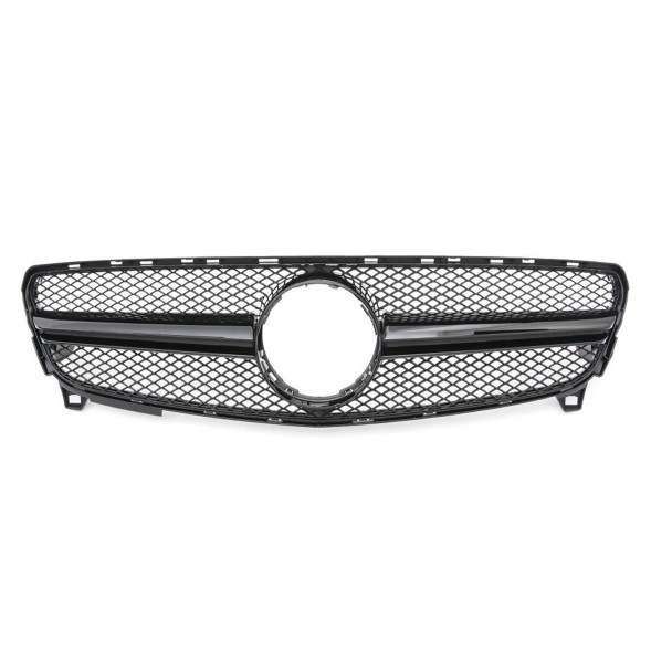 Китай GR025053 Атрапа гриль GT STYLE Mercedes A-Class W176 ЧОРНИЙ БЛИСК 12–15 (PRE-LIFT)