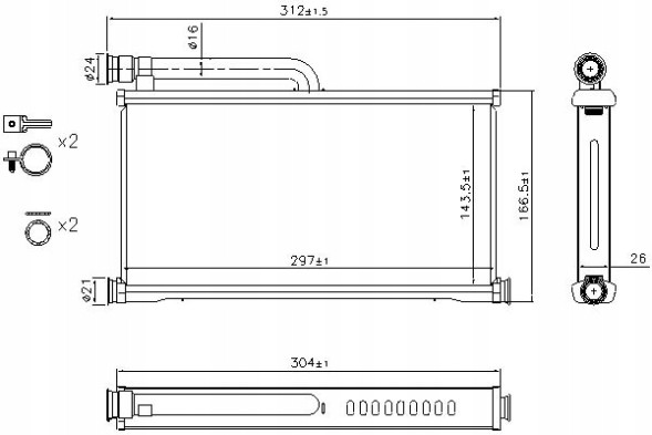 Nissens NIS70233/RS1 Обігрівач nissens 489008n ai6296 54206