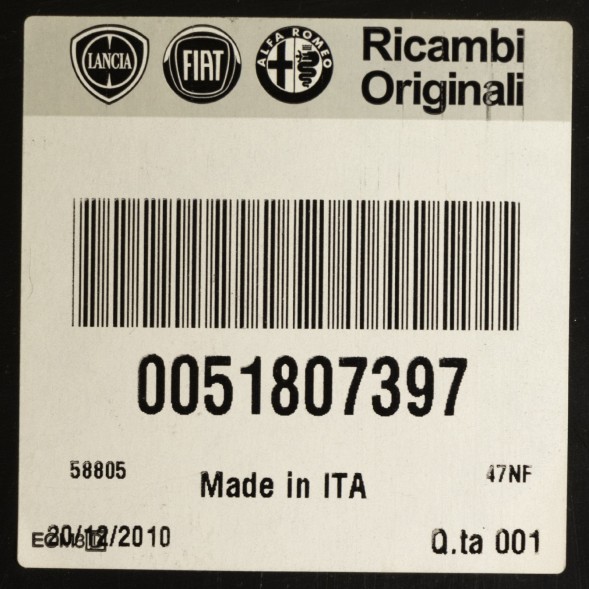 Fiat OE Колісна арка, захист крила, передній лівий, Alfa Romeo Mito OE 51807397