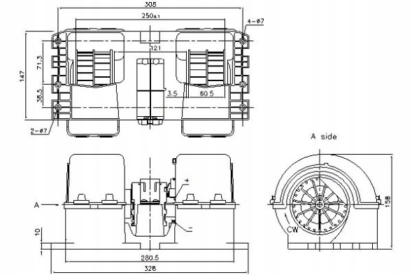 Nissens 87190 NIS/ZS Повітродувний двигун (24в з вітряками) man f 90 f 90 u + пакет водія #2