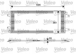 Valeo 817689 Конденсатор радіатора кондиціонування повітря 817689 valeo opel