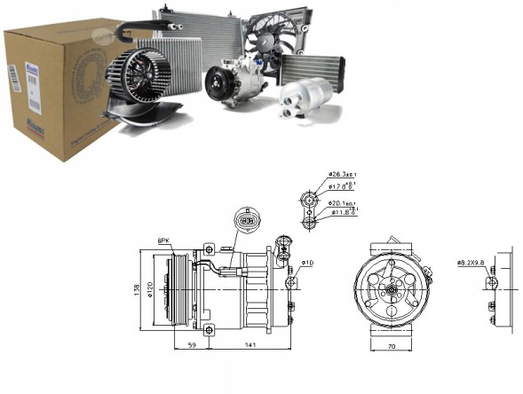 Nissens 89124 Компресор кондиціона nissens 89124