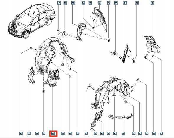 Renault OE 638308362R Кришка двигуна права Dacia Sandero II Logan II