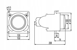 Hella 1BL 007 834-007 Hella найпопулярніша фара для автобусів ближнє світло 100мм