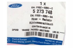 Ford OE FR33-8260-BA Водяний шнур правий мустанг 5,0 _ 5273748 _ fr33-8260-ba _ fr3z-8260-c