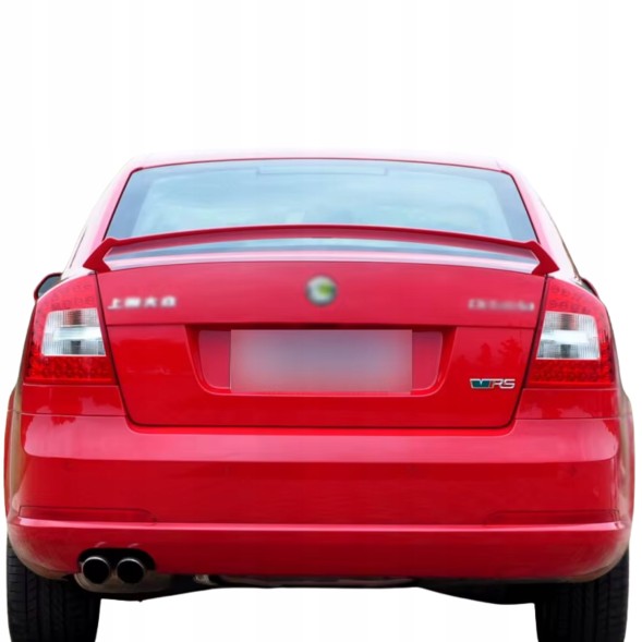 Китай Spoiler Lotka Skoda Octavia 2003-2014 Спойлер Skoda Octavia 2 MK2 2003-2014 Стиль RS Чорний Глянець Накладка Аеродинамічний елемент