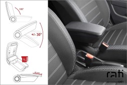 Rati V01528 Підлокітник, Dacia Sandero III, 2021- , з ориг. Підлокітник