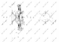 NRF 49572 Муфта viscoso для toyota land cruiser 4.7 (з 01/1998)