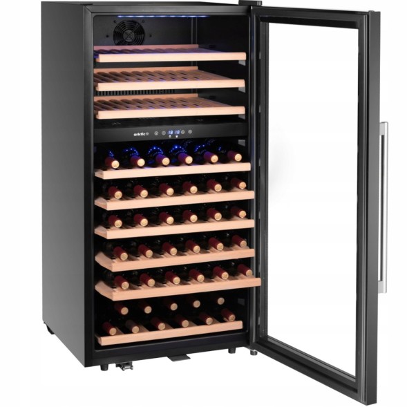 Китай WEW-SC-HP-1030806 Винний холодильник ARKTIC 2-зонний на 91 пляшку 230 л CE