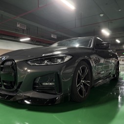 Китай KR0142204 НАКЛАДКИ НА ПОРІГ BMW G22 G23 M-Paket Чорний Сапфір KORE