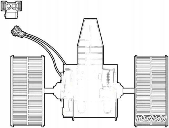 Denso DEA05009 Вентилятор обдування салону dea05009 denso