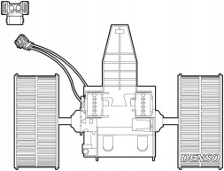 Denso DEA05009 Вентилятор обдування салону dea05009 denso
