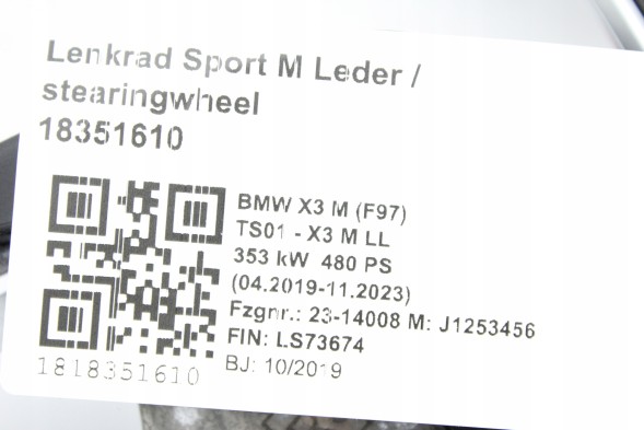 BMW OE 8097999 VIN: LS73674 MPПОСИЛЬНИК РУЛЬОВА BMW X3M F97 G01 X4M F98 G02