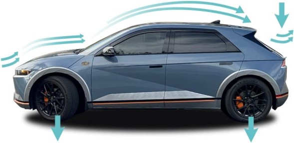 Китай BE-I5-RP Задній спойлер для Hyundai Ioniq 5 2022-2023 чорний BestEvMod