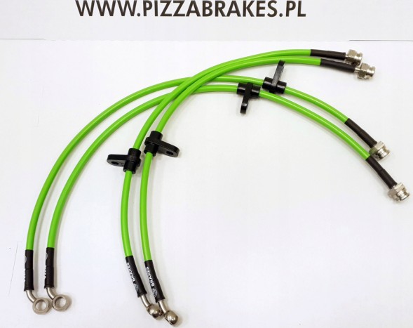 Pizza Brakes Przewody hamulcowe w oplocie HONDA CIVIC VII EU EP Гальмівні дроти в обплетенні HONDA CIVIC VII EU EP